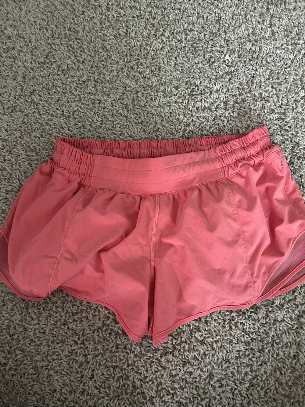 lululemon athletica Coral Pink Athletic Shorts
